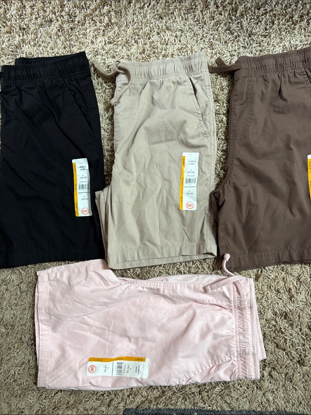 New 4 wonder nation Kids Pull-On Shorts — Black, tan, Brown,  Pink